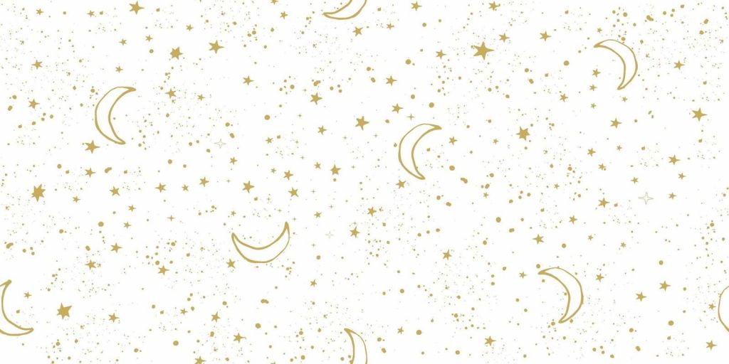 Złota lampka nocna na białym tle