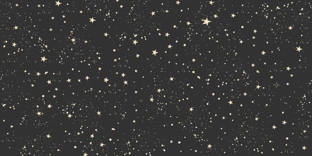 Miękkie gwiezdne pole w nocnej czerni