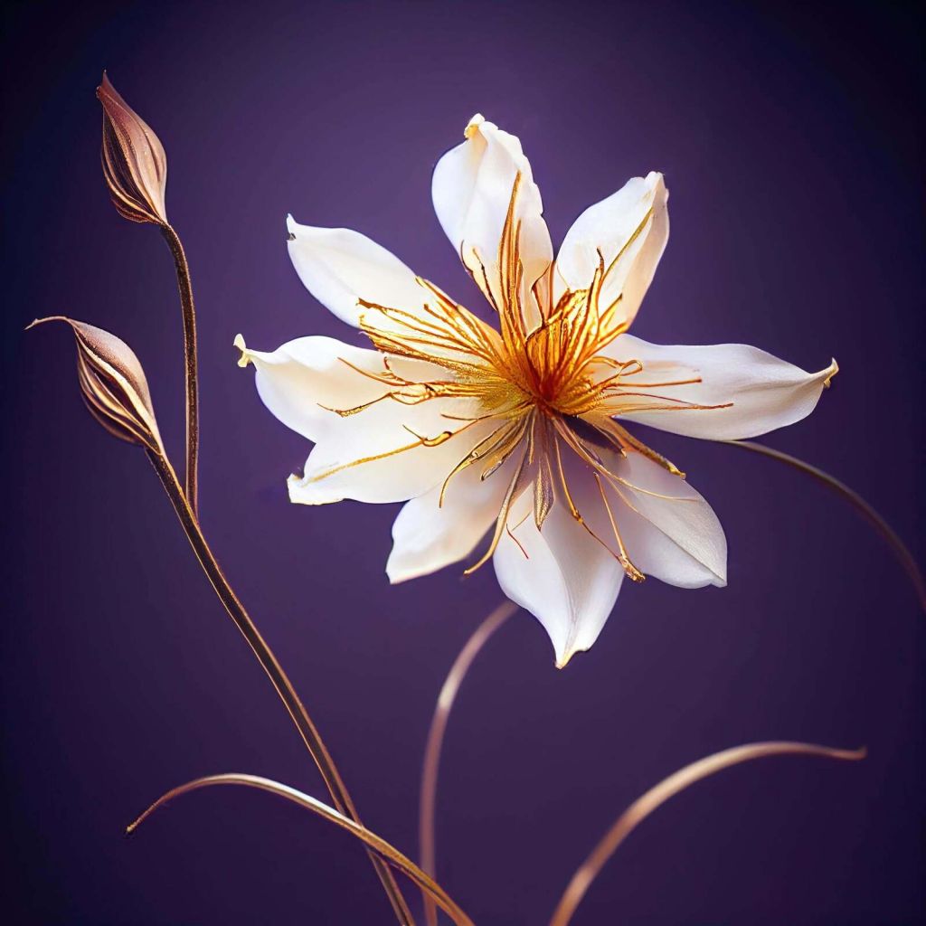 Makro kwiatu kokardy