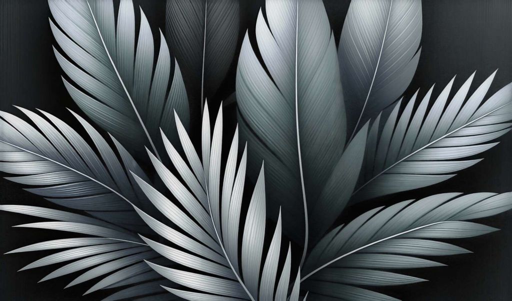 Chłodne pióra w delikatnych odcieniach szarości