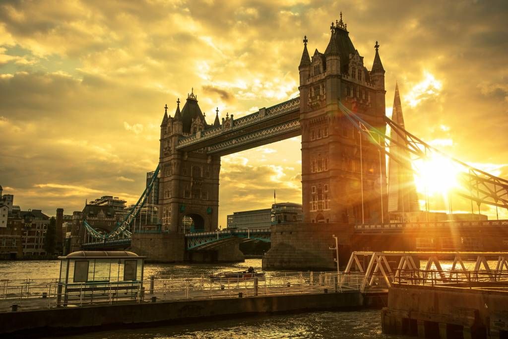 Steden behang - Londen Tower Bridge - Slaapkamer