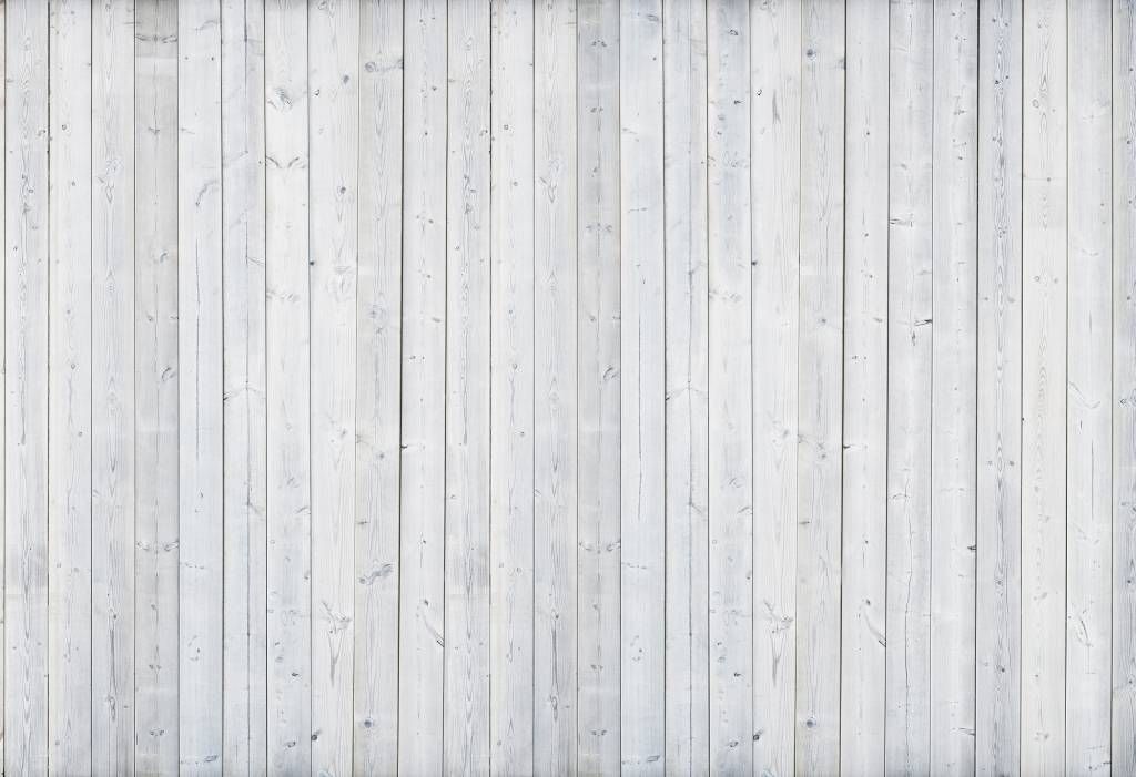 Hout behang - Whitewash hout verticaal - Slaapkamer