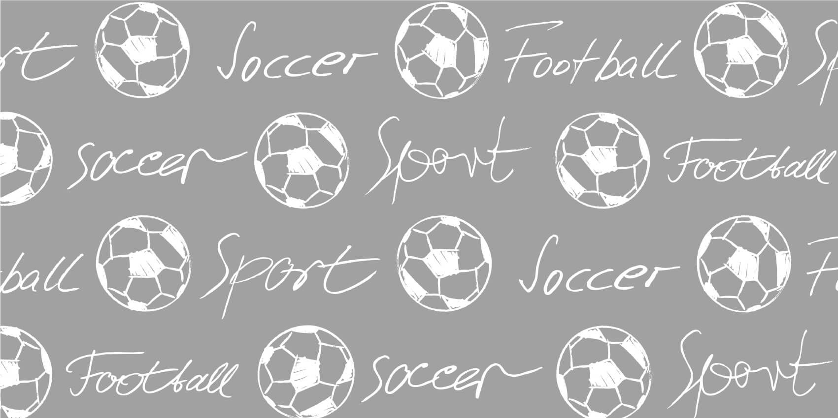 Football - Voetballen en tekst - Kinderkamer