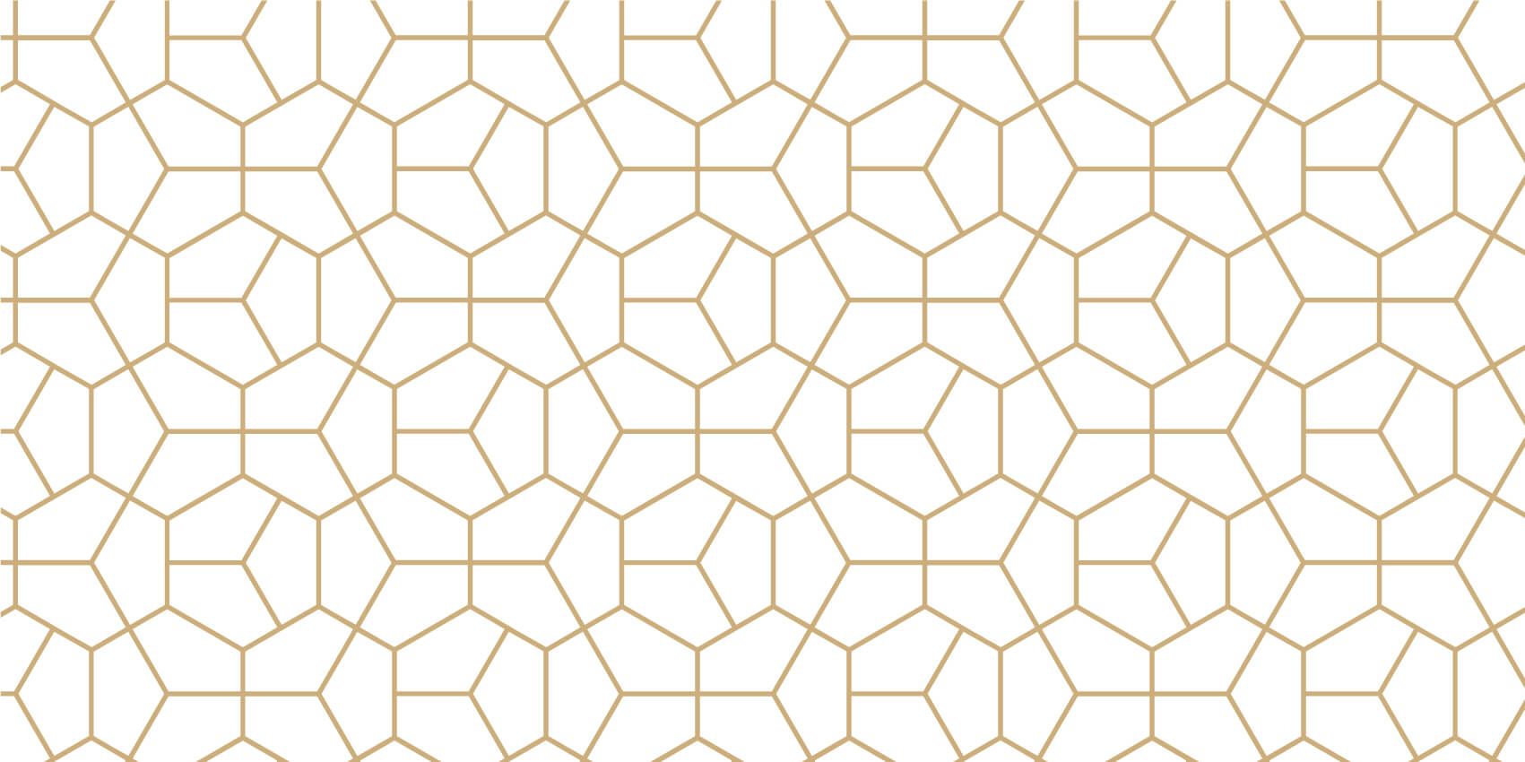 Other - Gouden geometrisch patroon - Slaapkamer