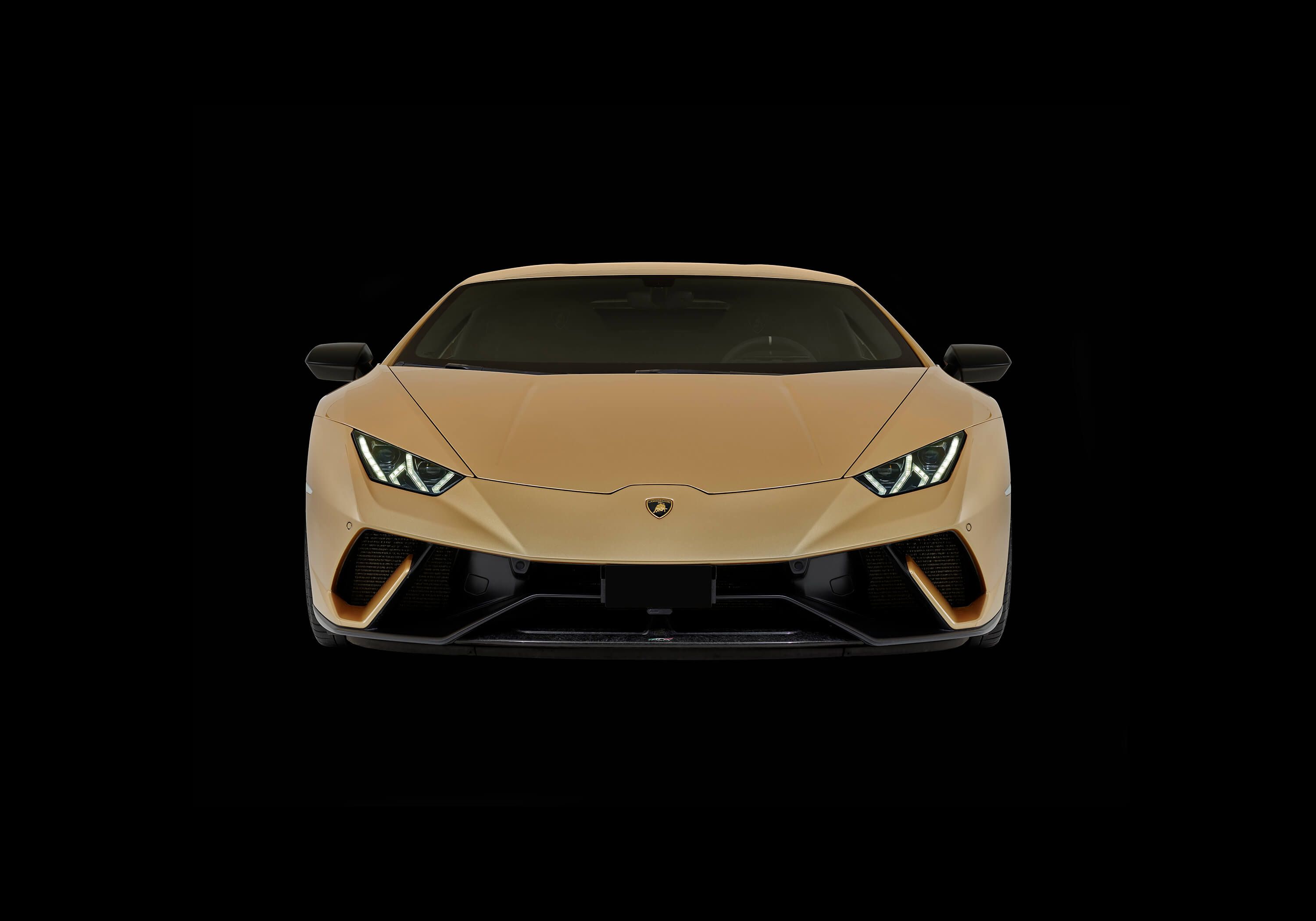 Wallpaper Lamborghini Huracán - Przód, czarny