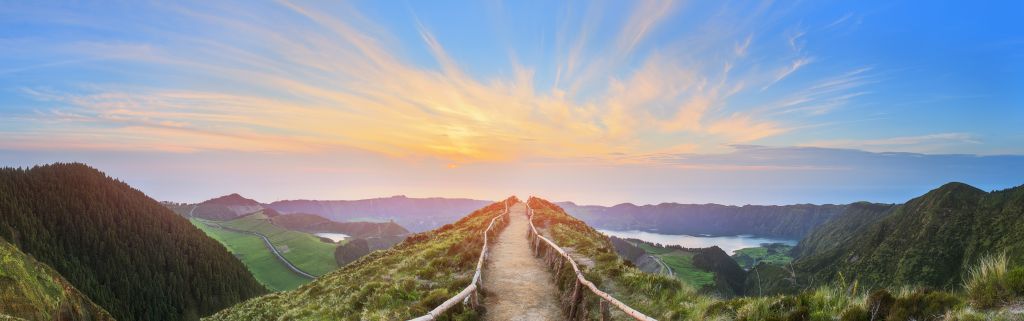 Piękny obszar górski w Portugalii