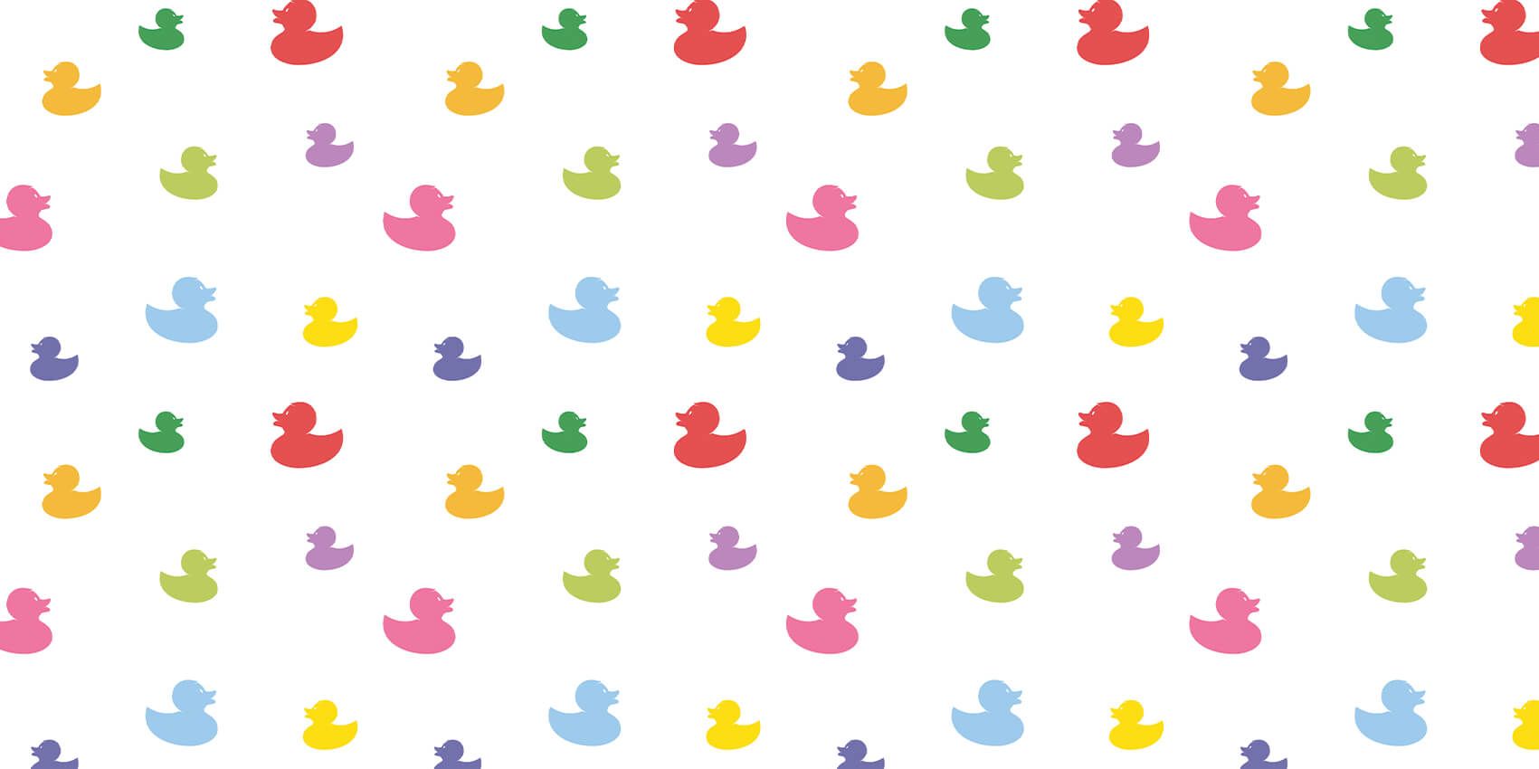 Kolorowe kaczki do kąpieli