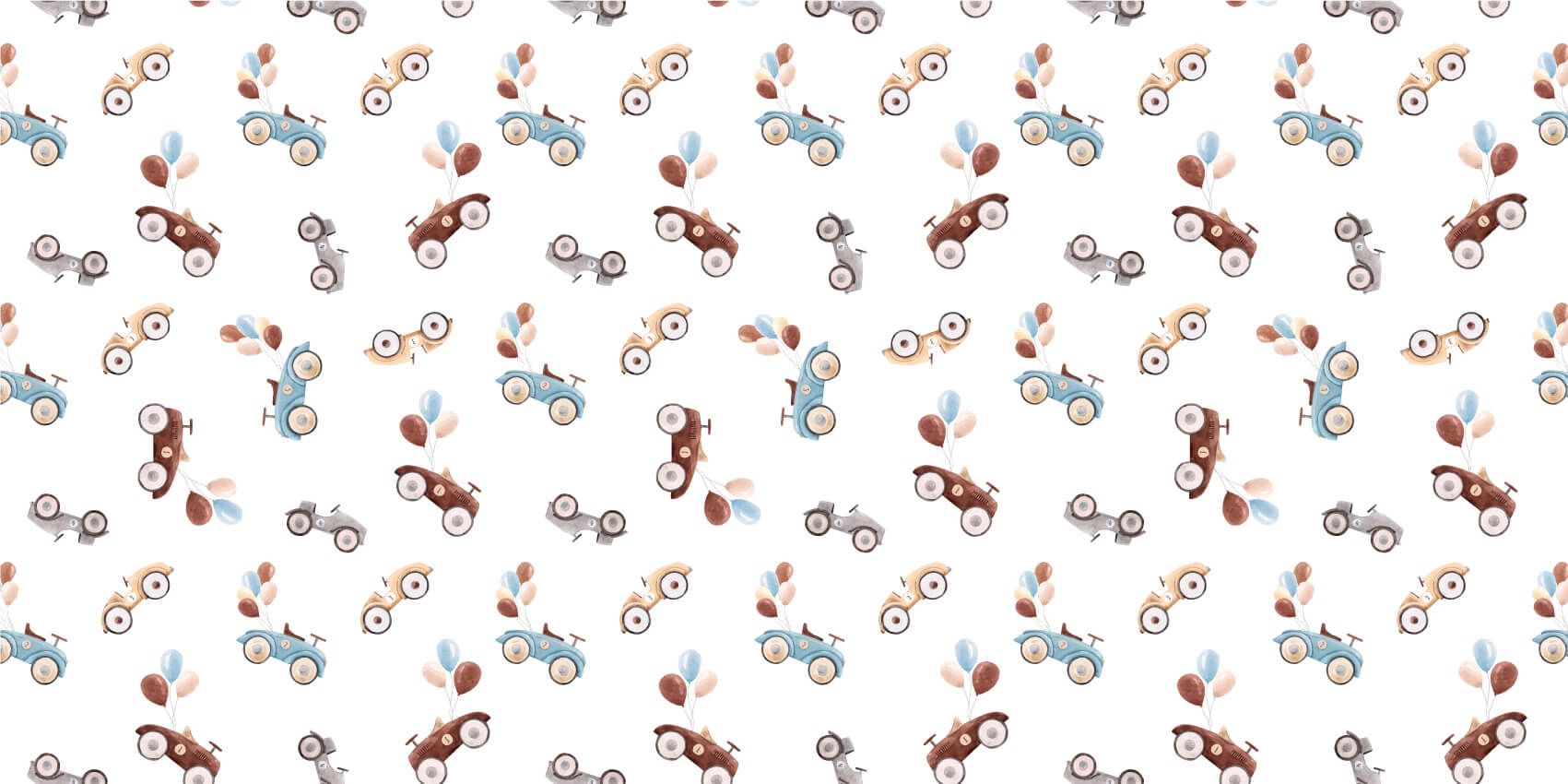 Samochody namalowane akwarelą