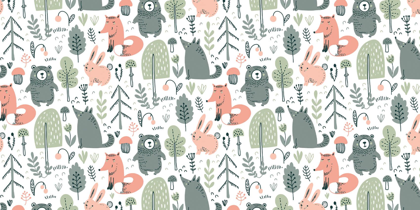 Barwne zwierzęta leśne