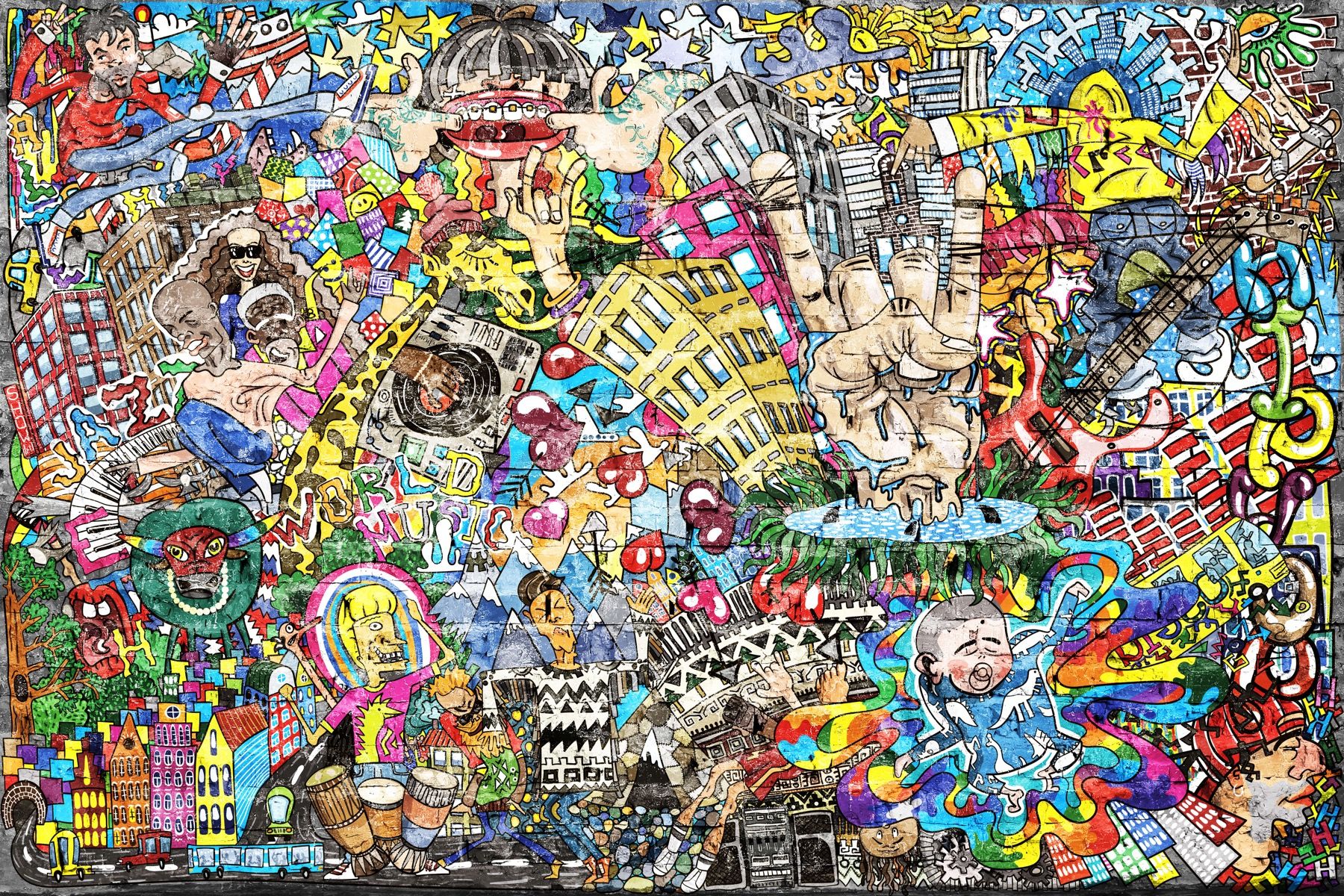 Graffiti gwar i hałas