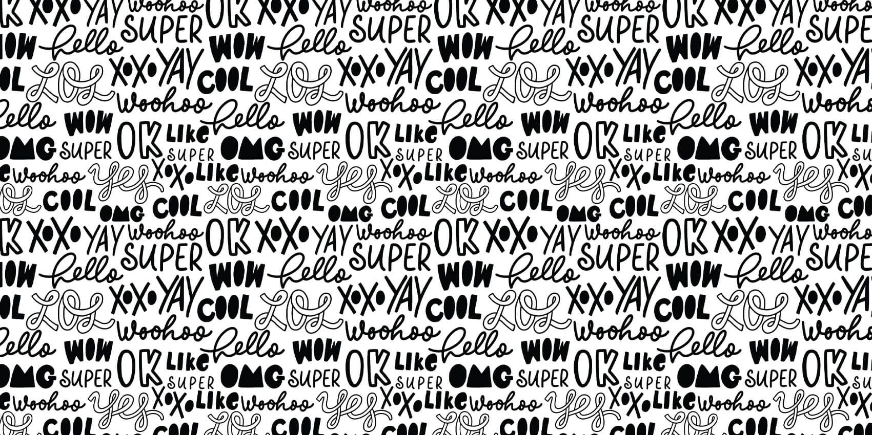 Doodles czarno-białe