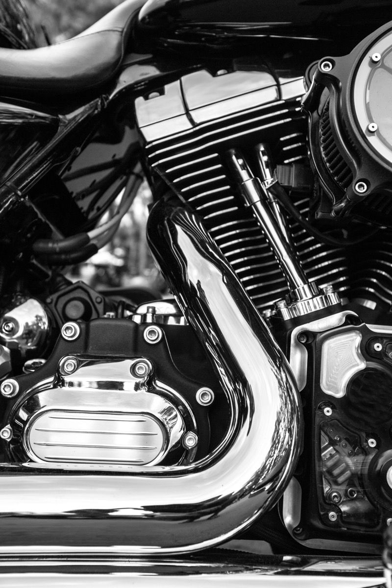 Błyszczący blok silnika