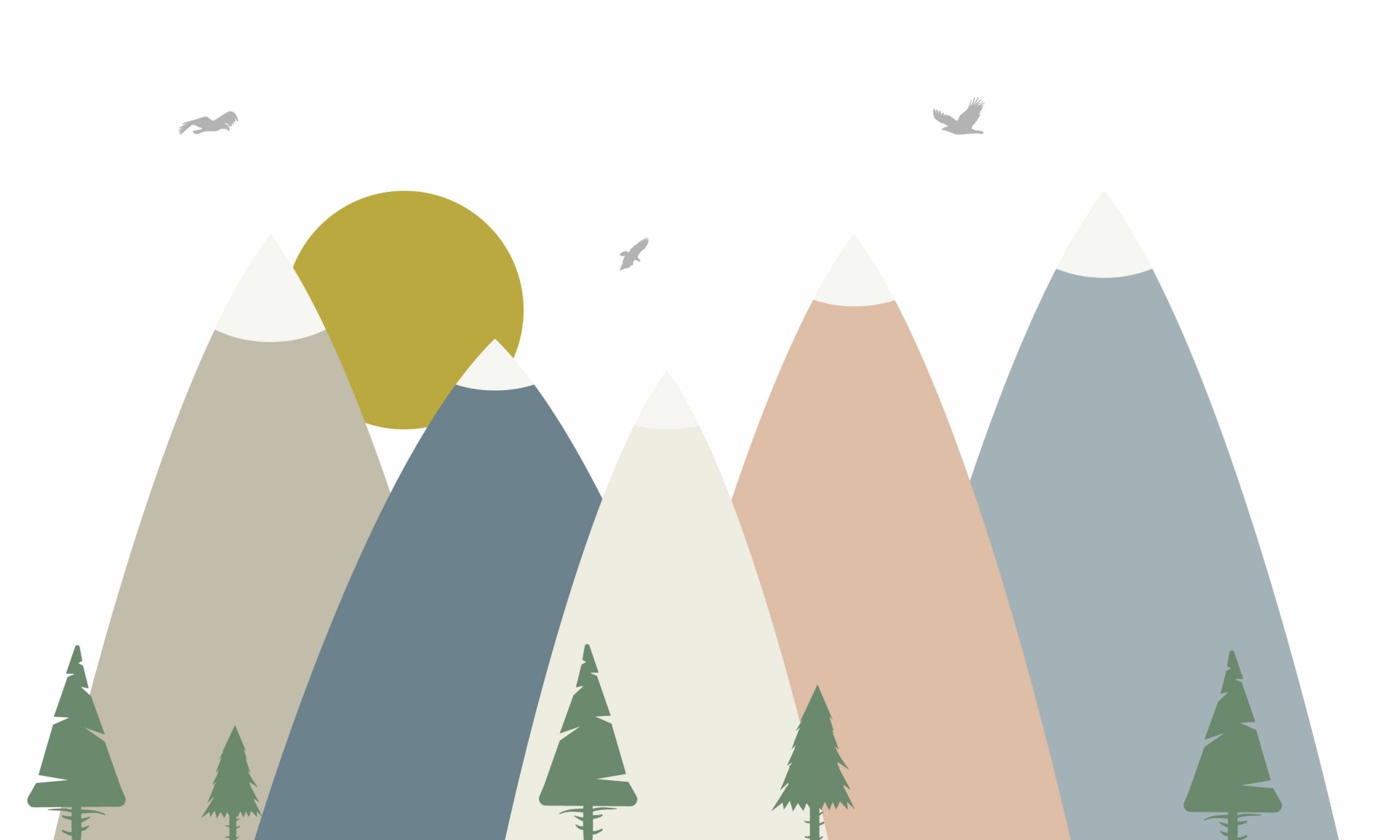 Wysokie góry, kolorowe