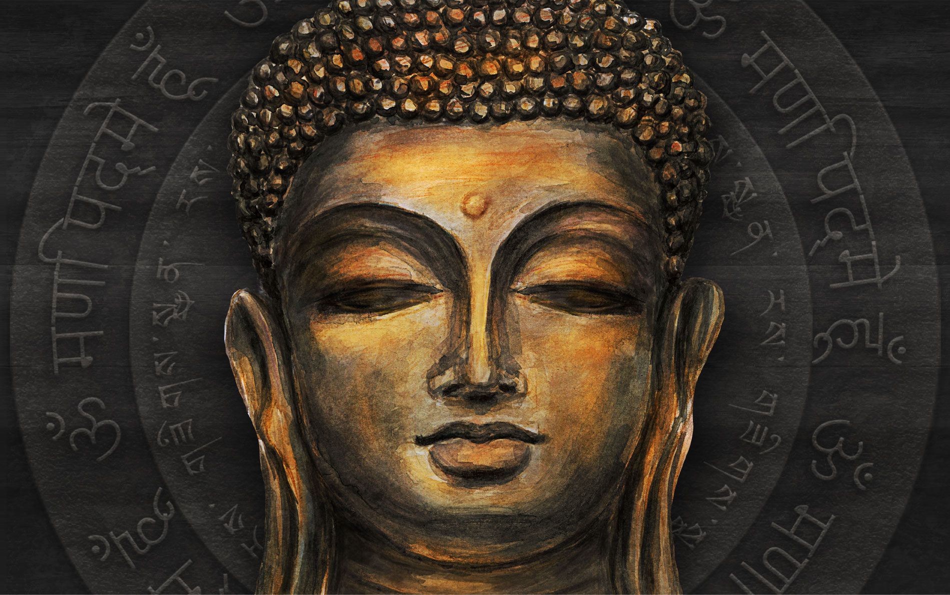 Namalowany Budda