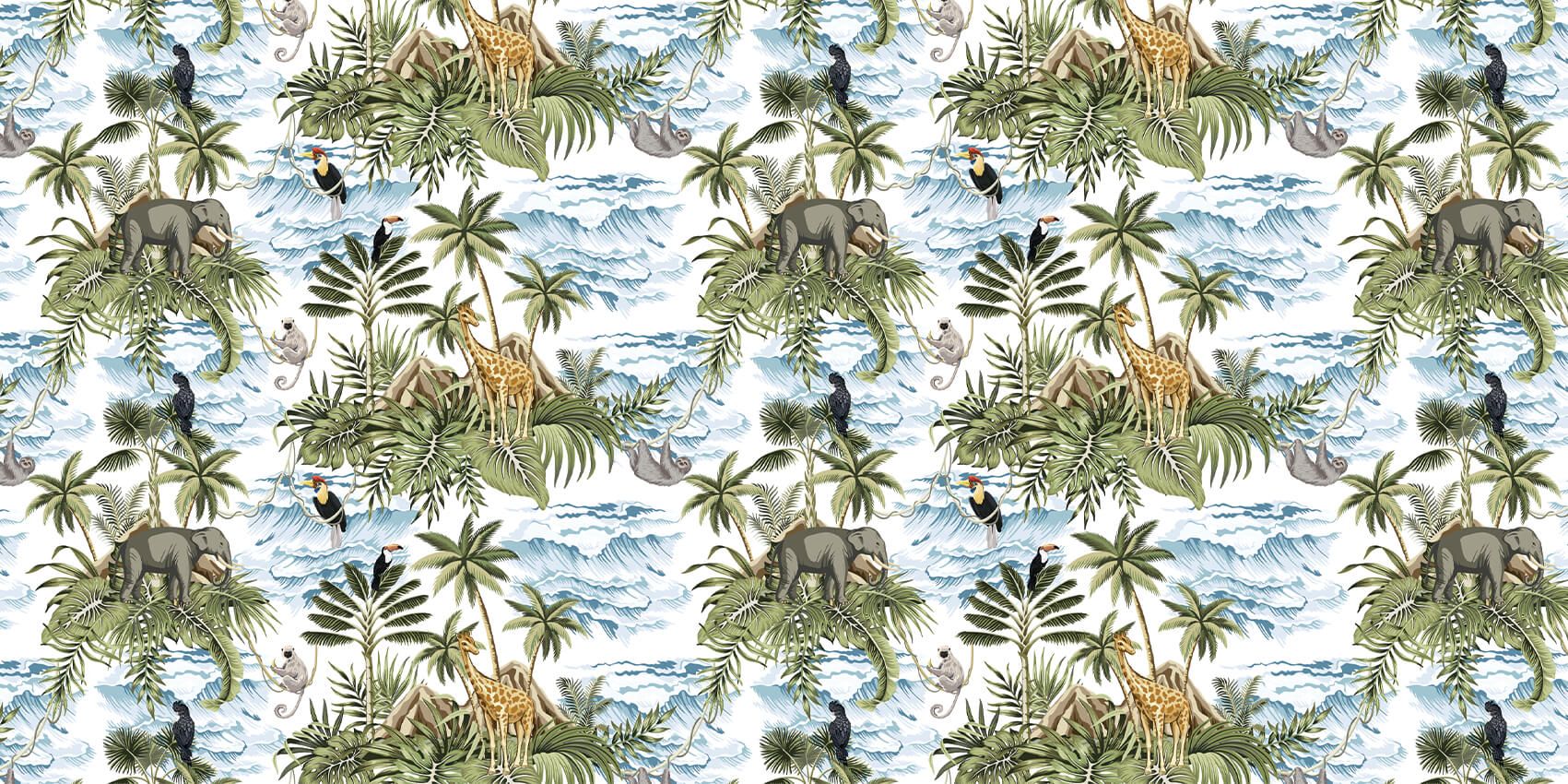 Zwierzęta między liśćmi