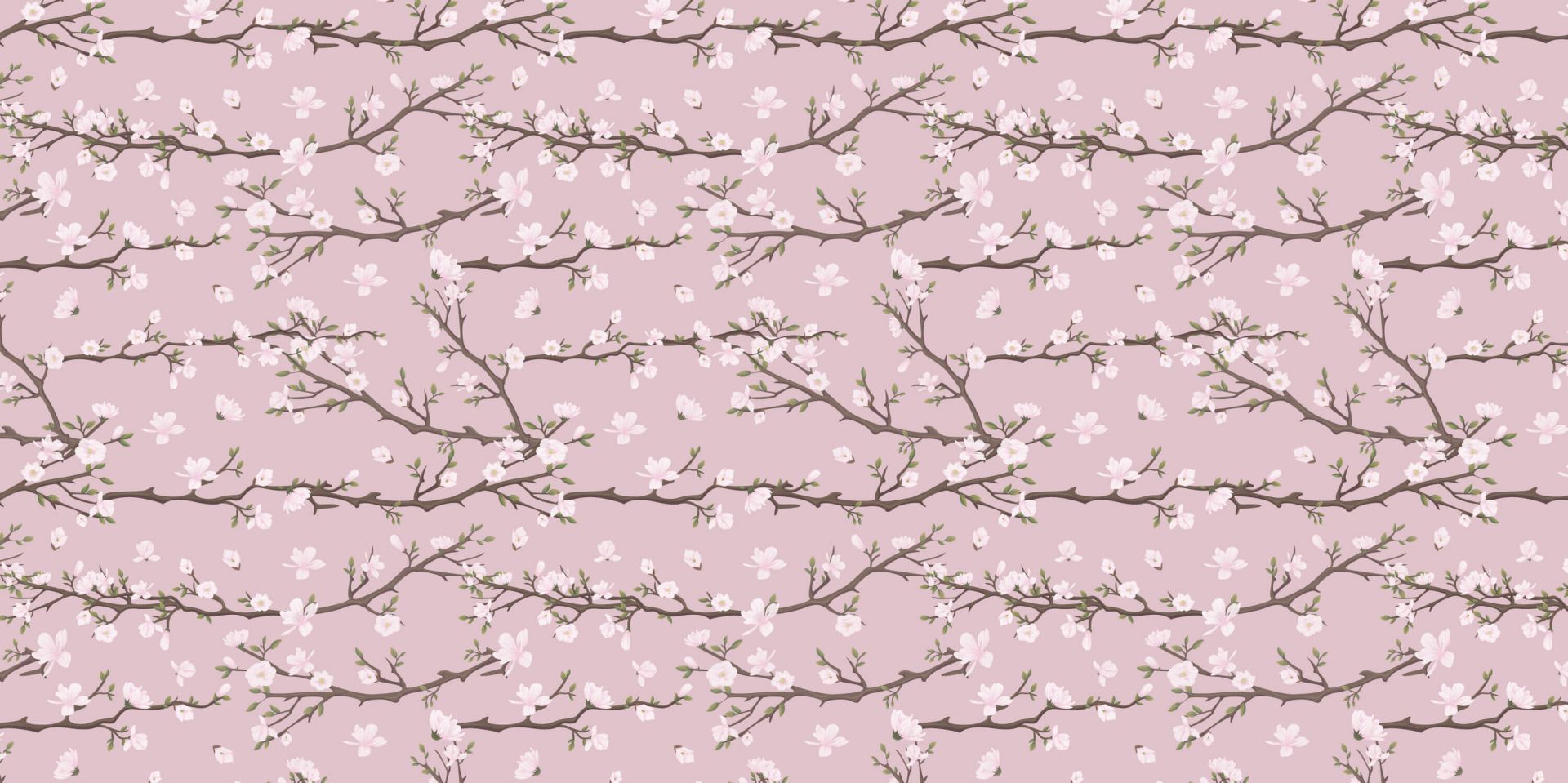 Różowe wiosenne gałązki