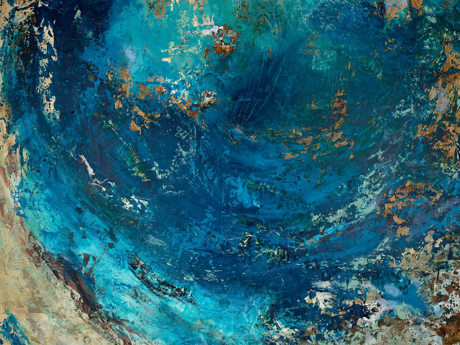 Wrażenie namalowanej wody 