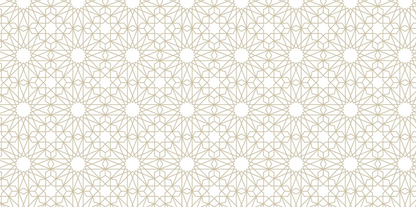 Geometryczne kwiaty, białe