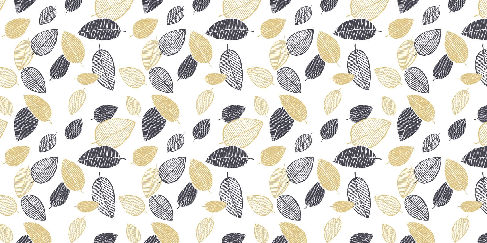 Złote czarne liście