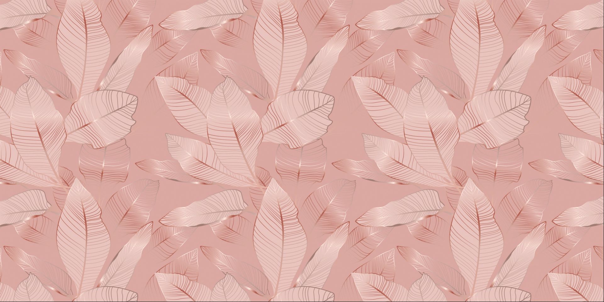 Liście różowego złota