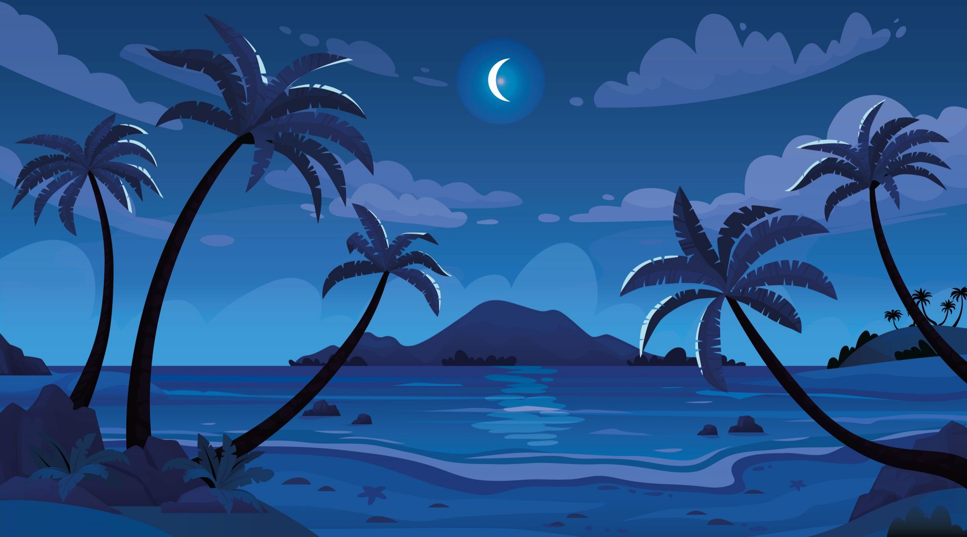 Piękny widok w nocy