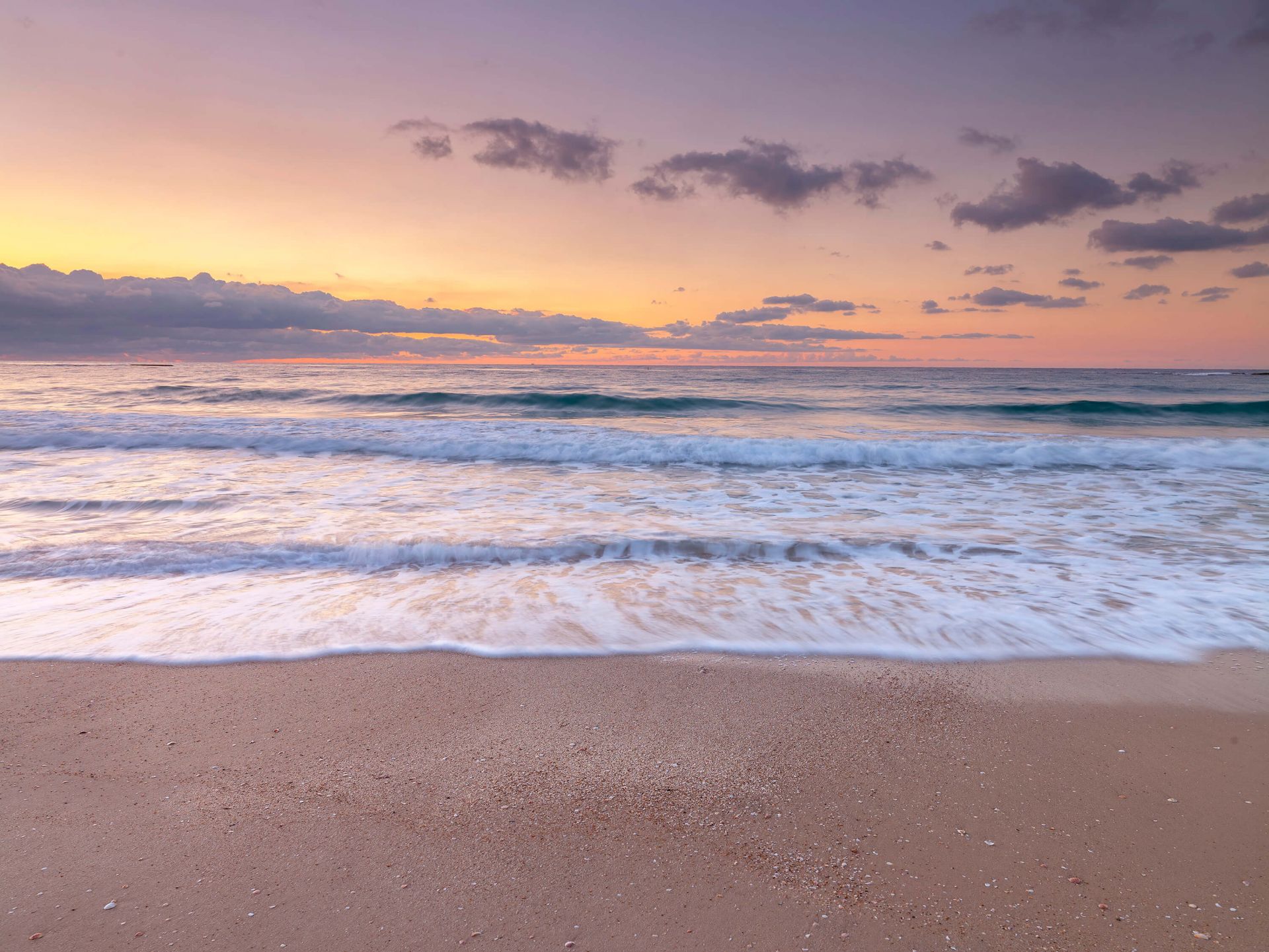 Kolorowy zachód słońca