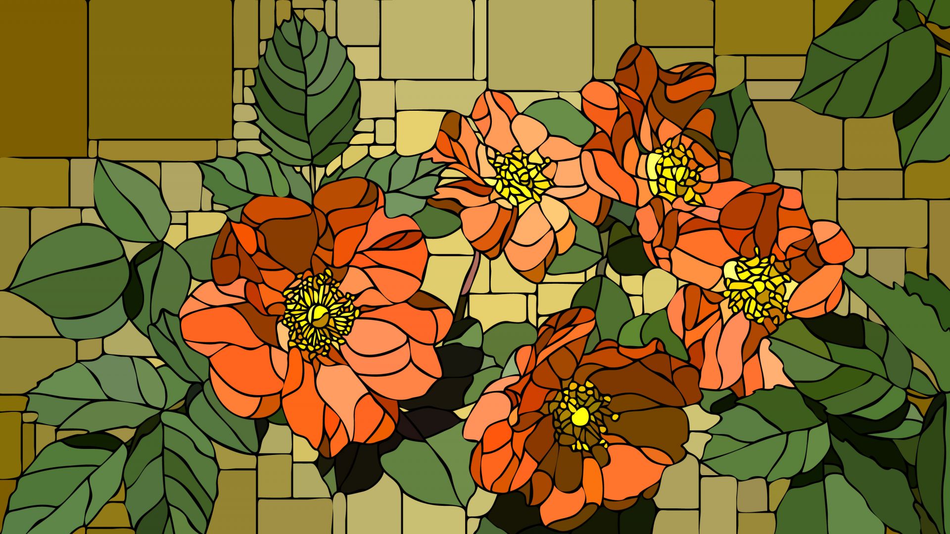 Psie róże w rozkwicie