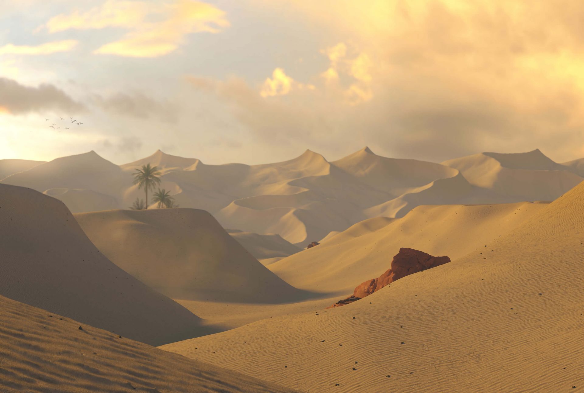 Złota godzina na pustyni