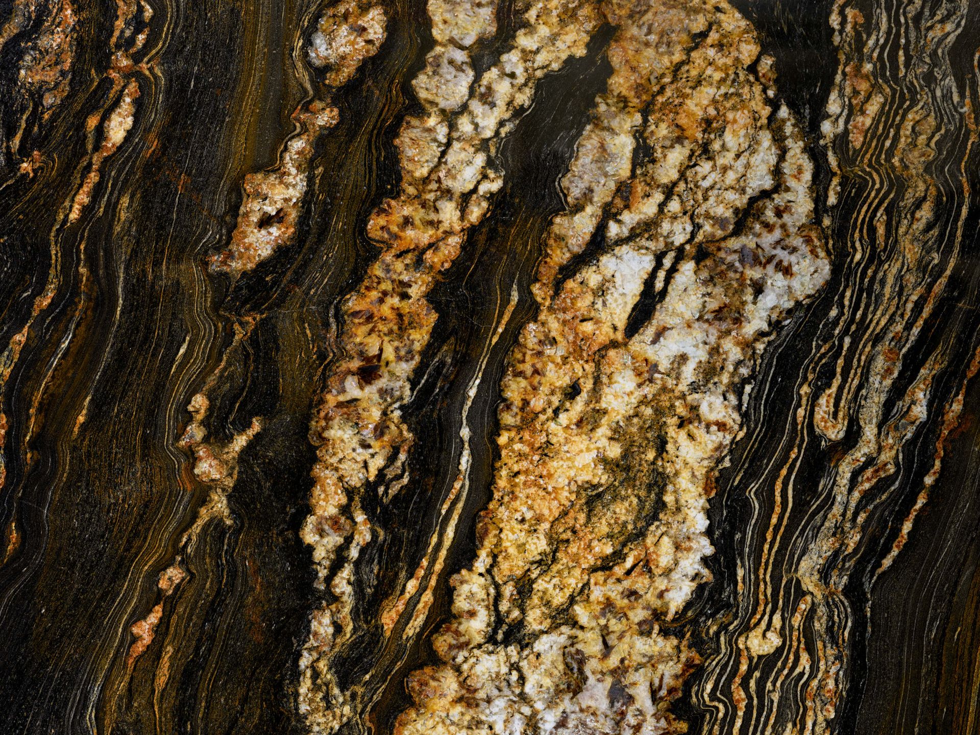 Ciemny marmur ze złotą strukturą