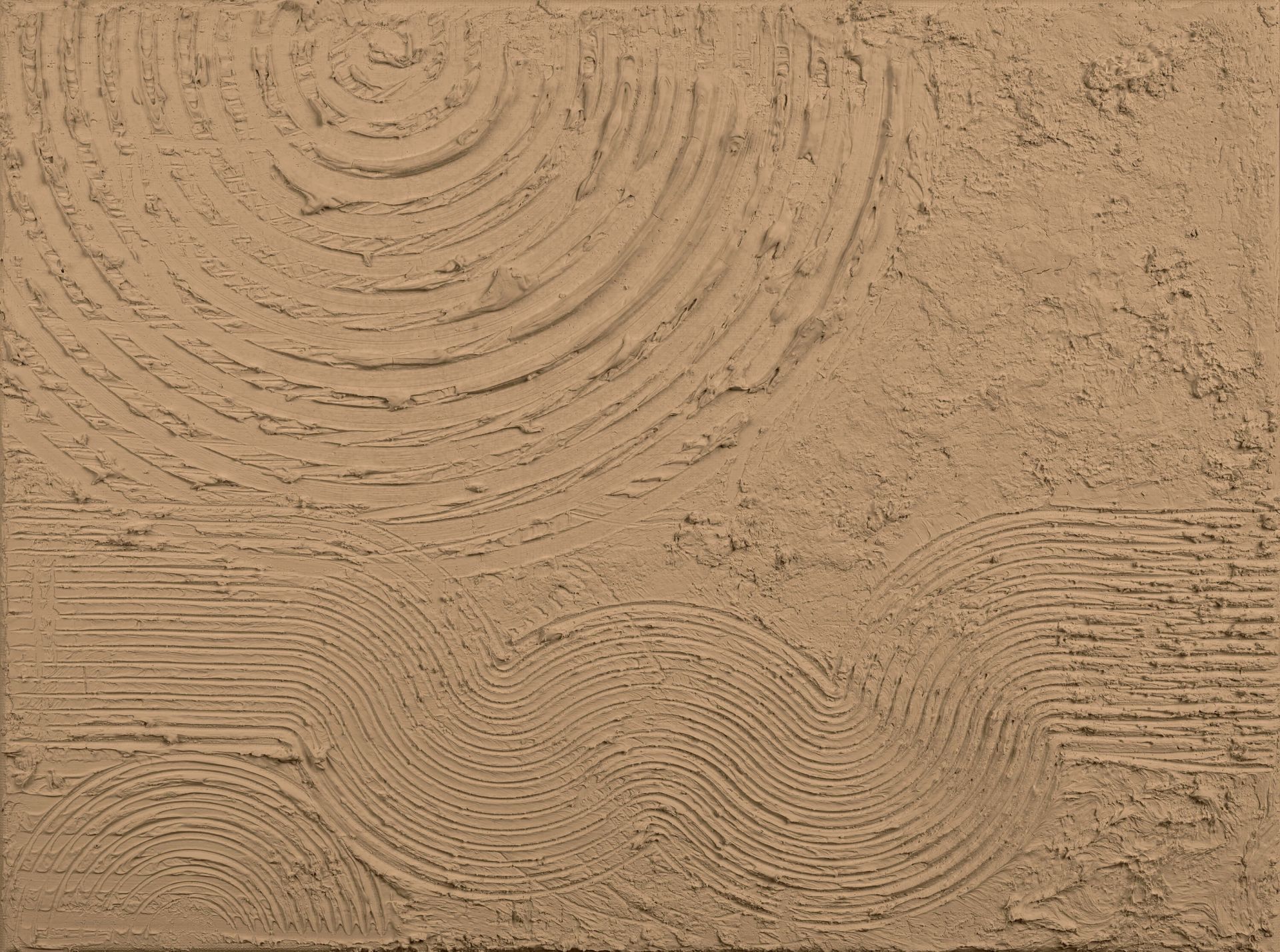 Organiczne kształty i linie w kolorze złotego brązu