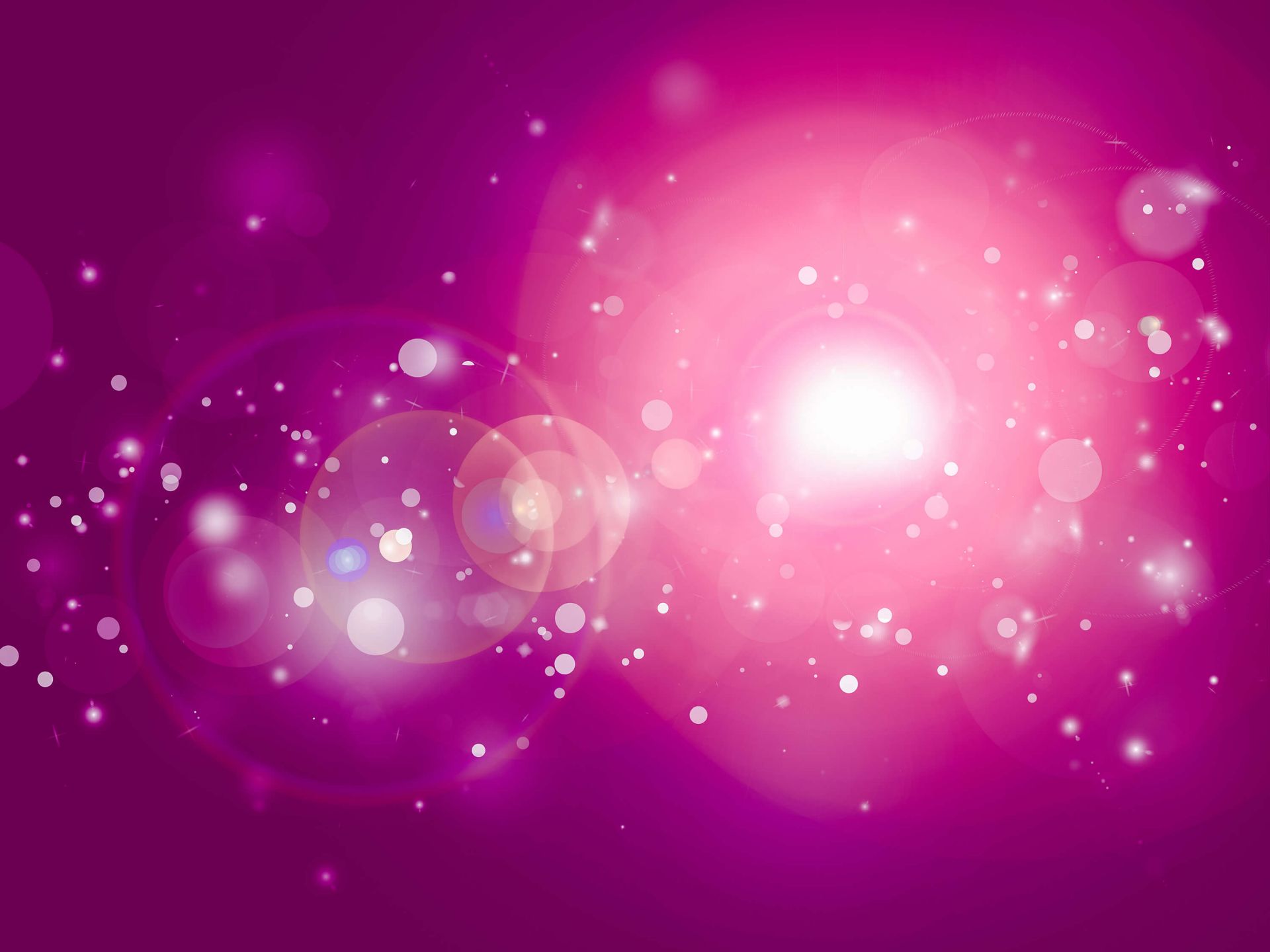 Różowa lampka z brokatem