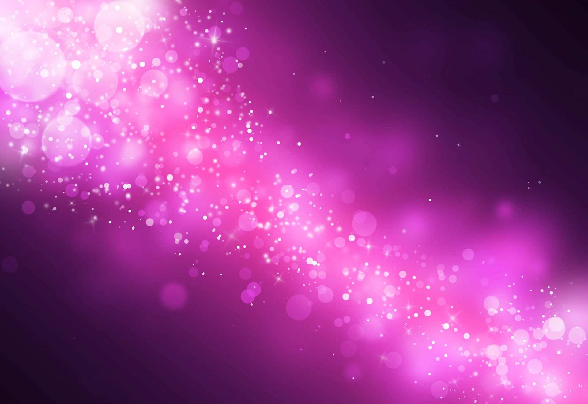 Różowe iskierki brokatu