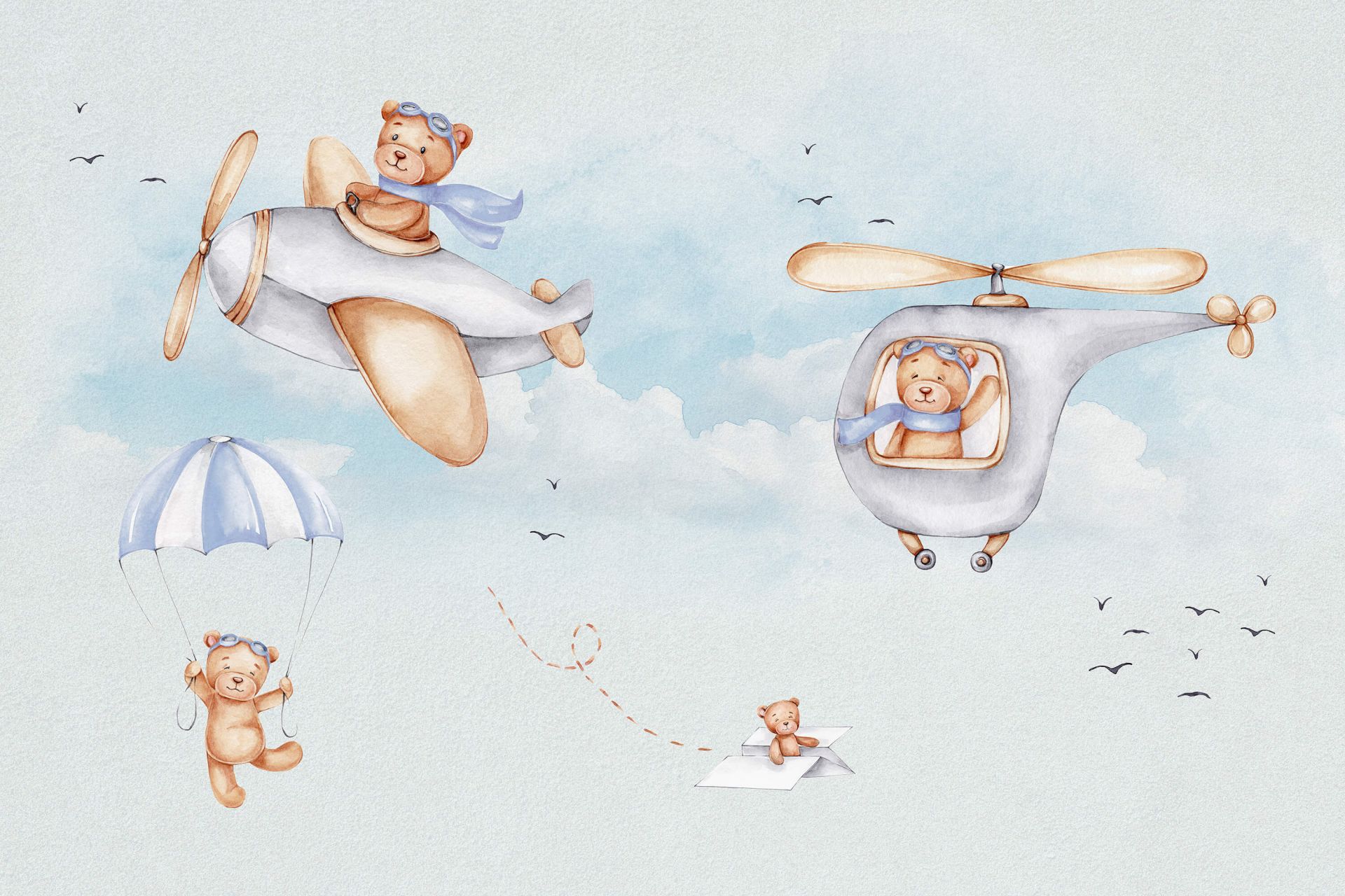 Niedźwiedzie w błękicie nieba