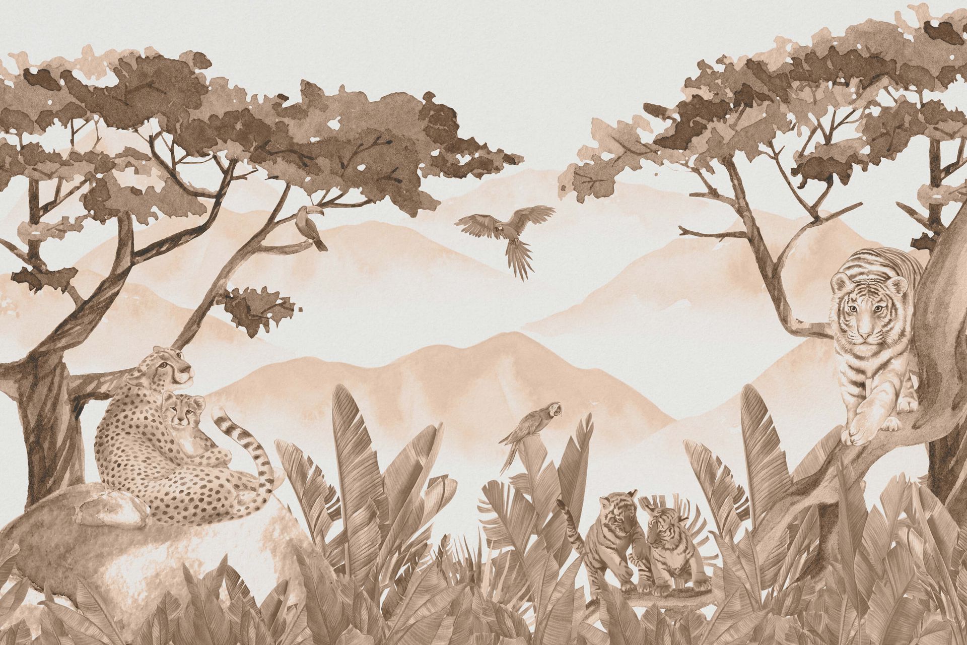 Drapieżniki w dżungli taupe