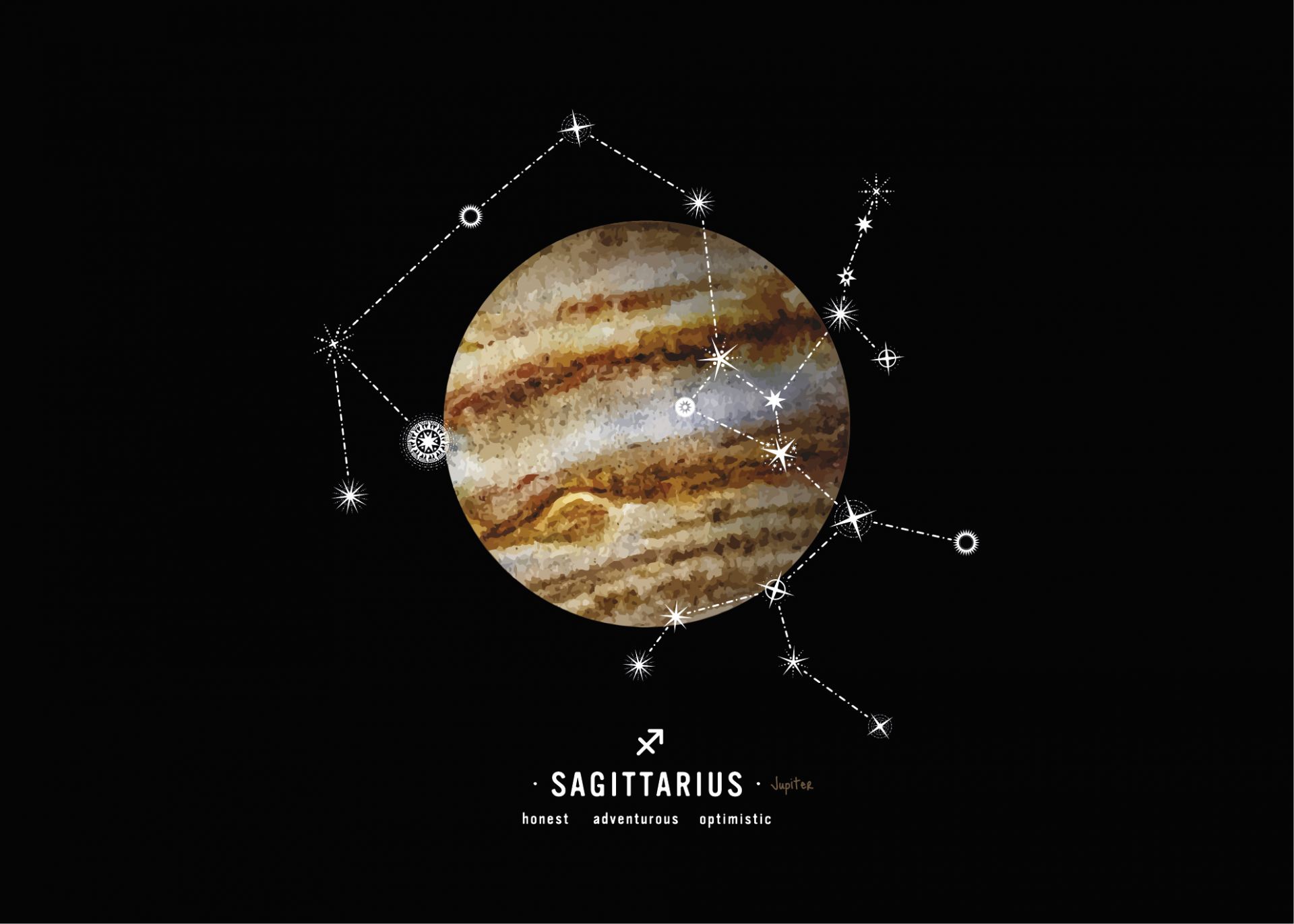 Planeta konstelacji Strzelec (Sagittarius)