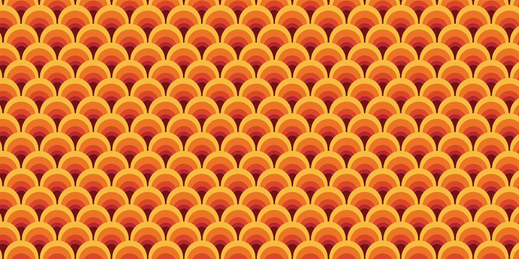 Kolorowe figurki w stylu retro