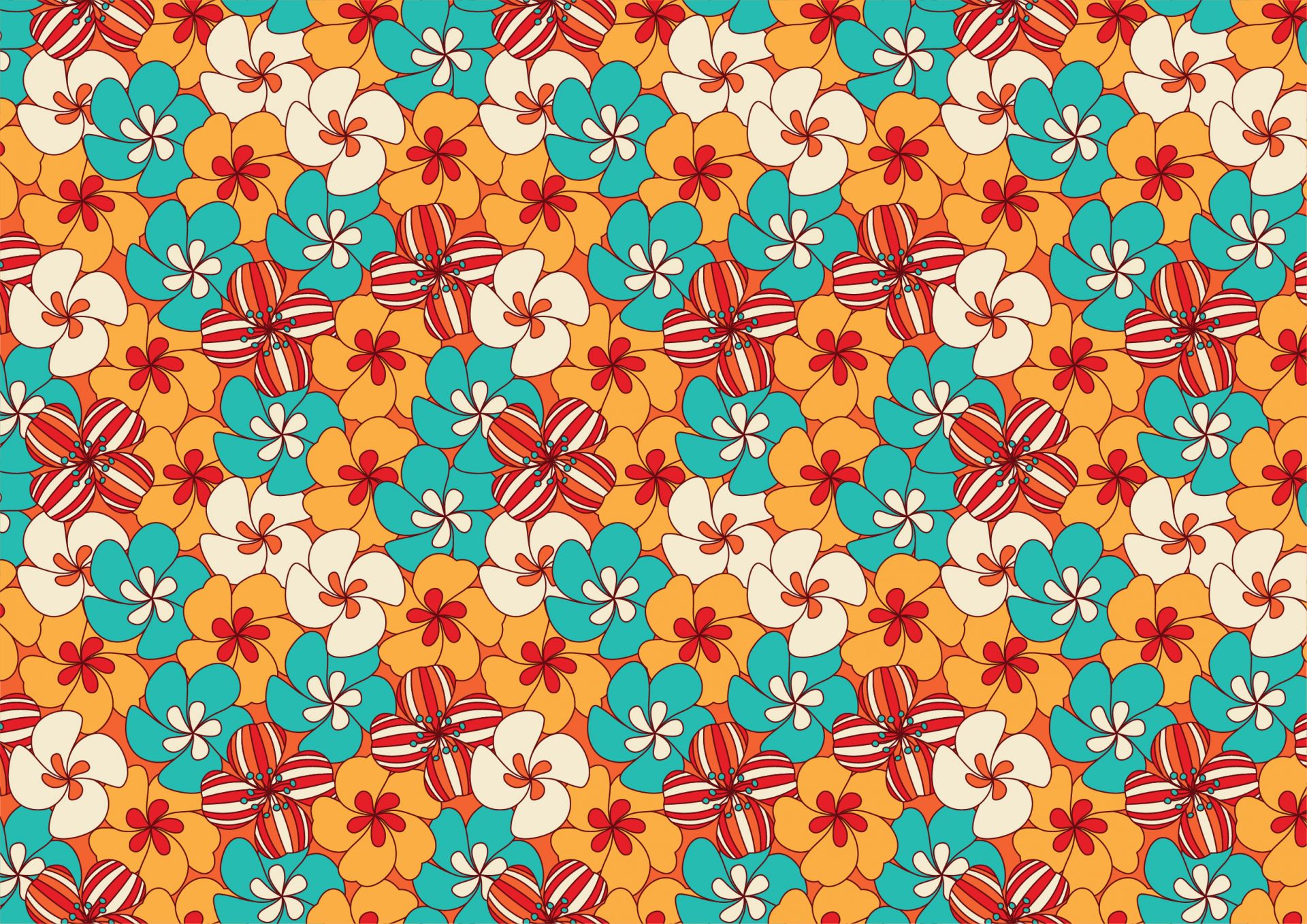 Kolorowe kwiaty w stylu vintage