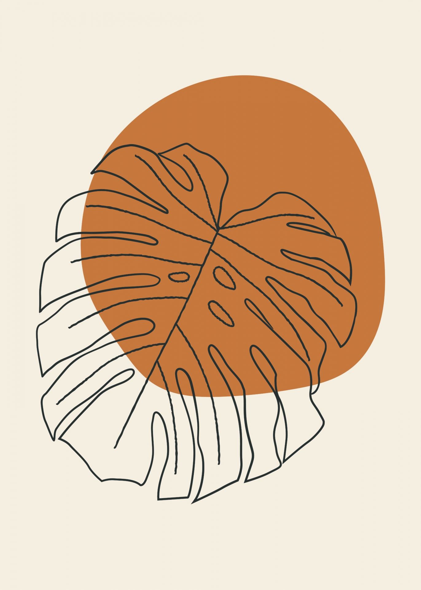 Minimalistyczny liść