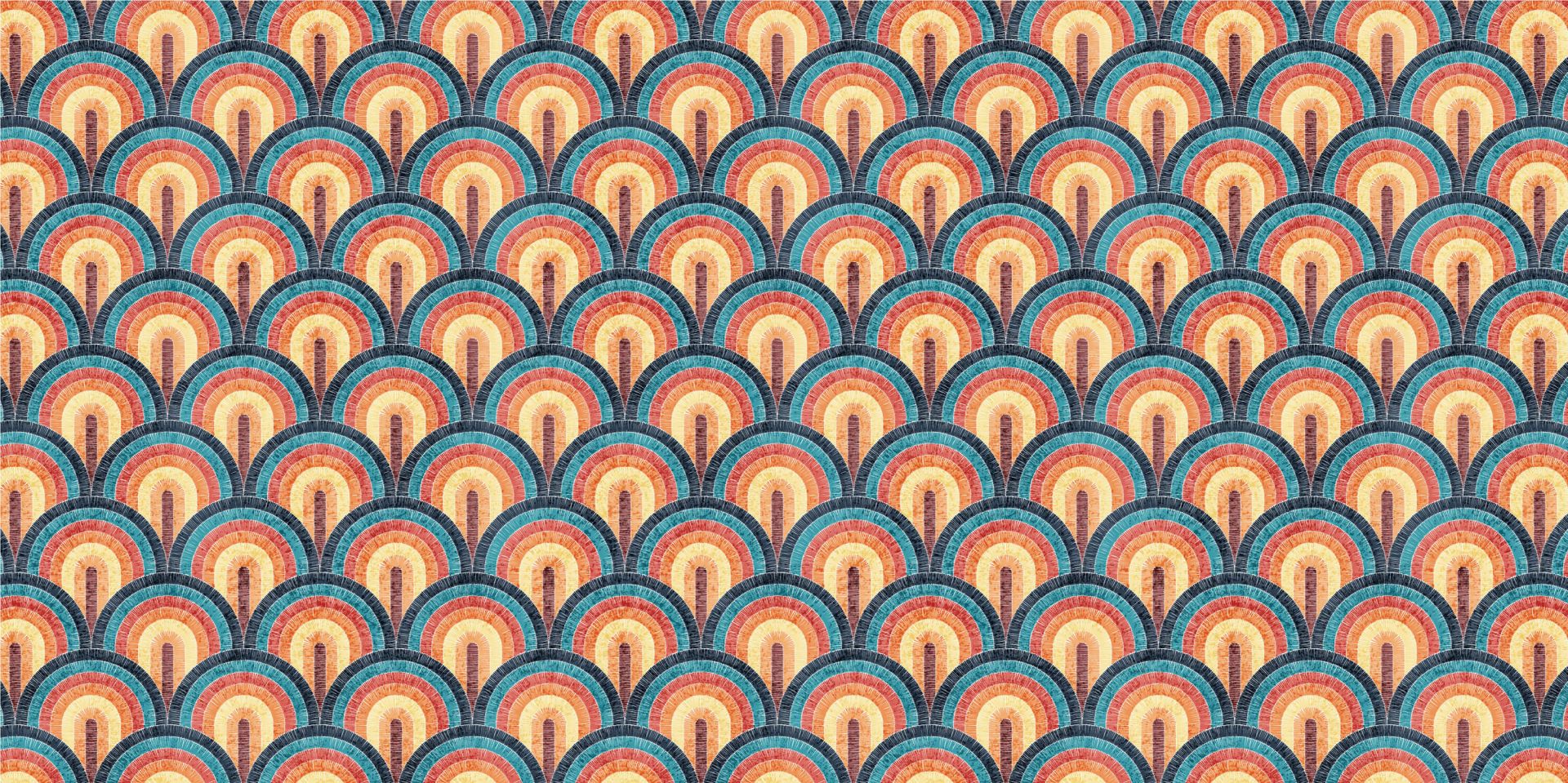 Falisty nadruk w stylu bohemy