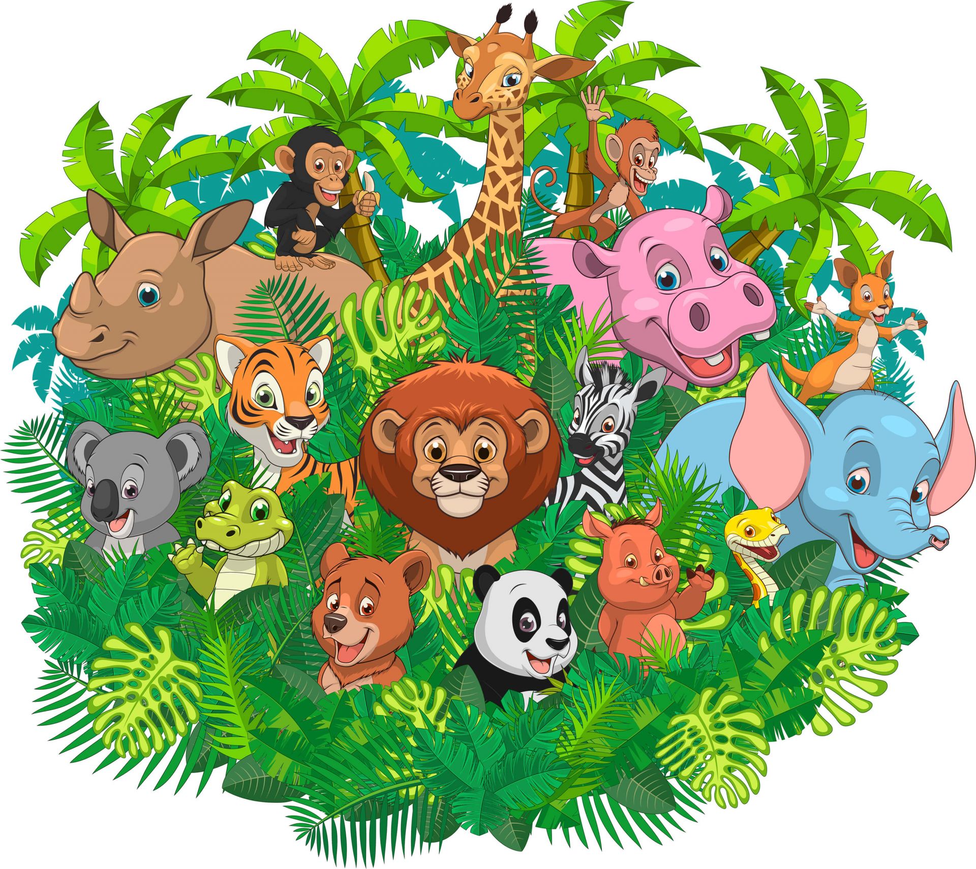 Zabawne zwierzęta dla dzieci