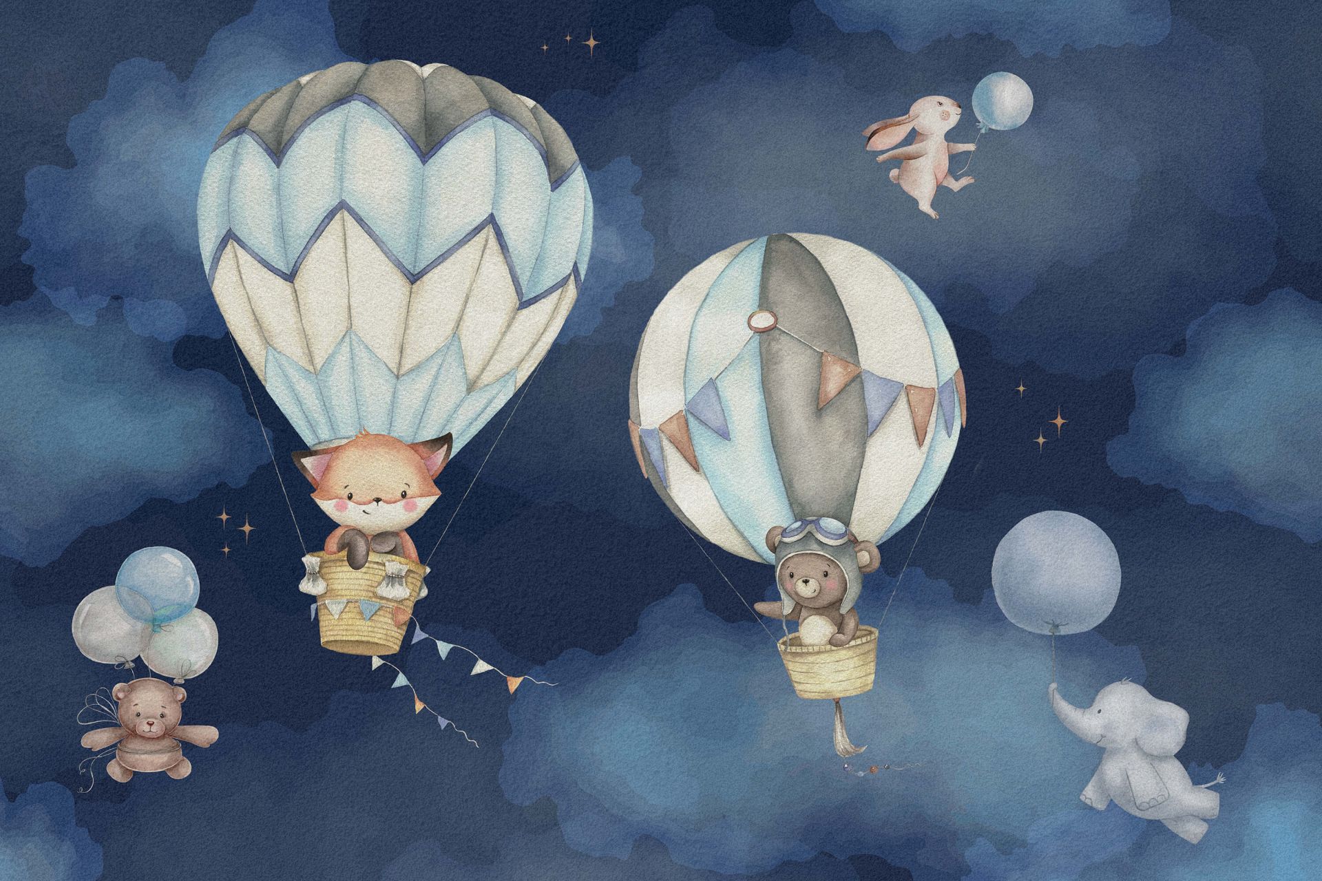 Latające zwierzęta - niebieskie