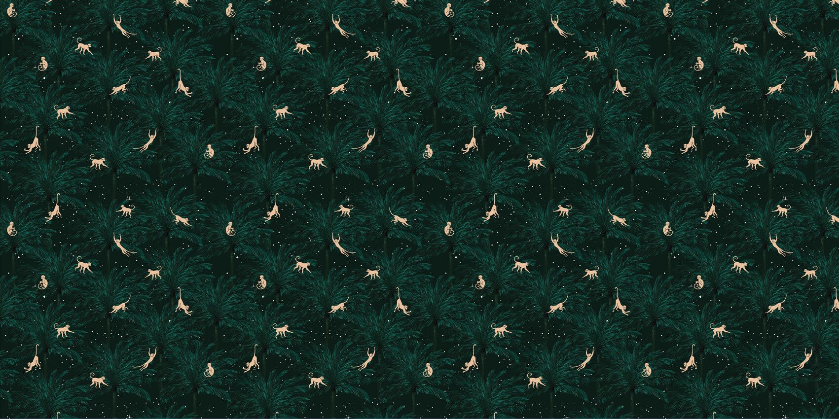 Tropikalne małpy - zielony