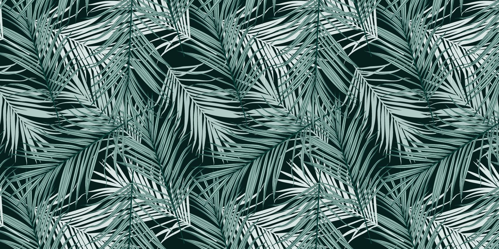 Tropikalne liście na czarnym tle