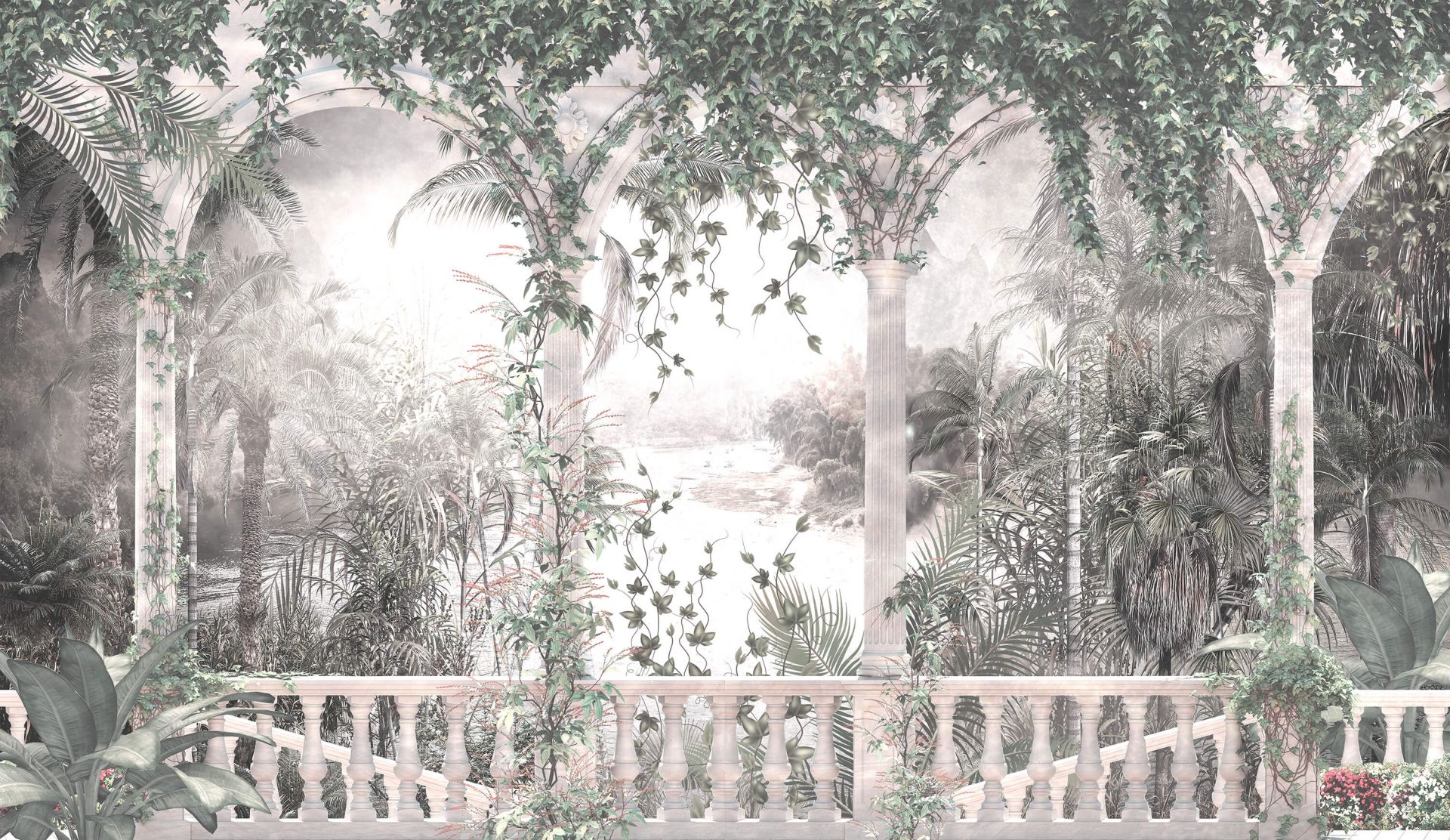 Tropikalne drzewa i liście