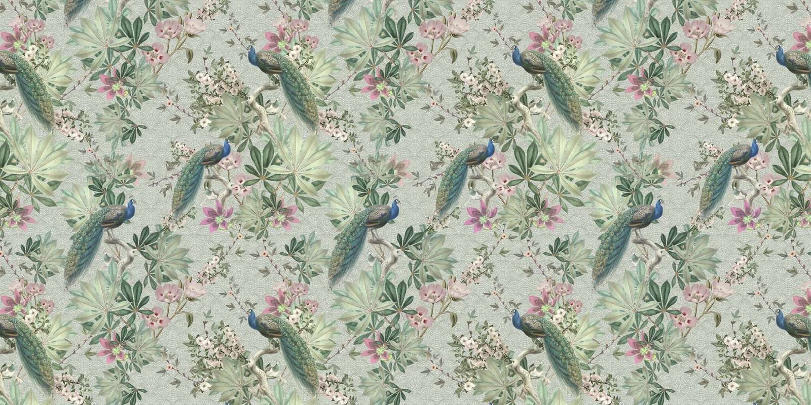 Pawie ogrodowe w stylu vintage - miętowa zieleń