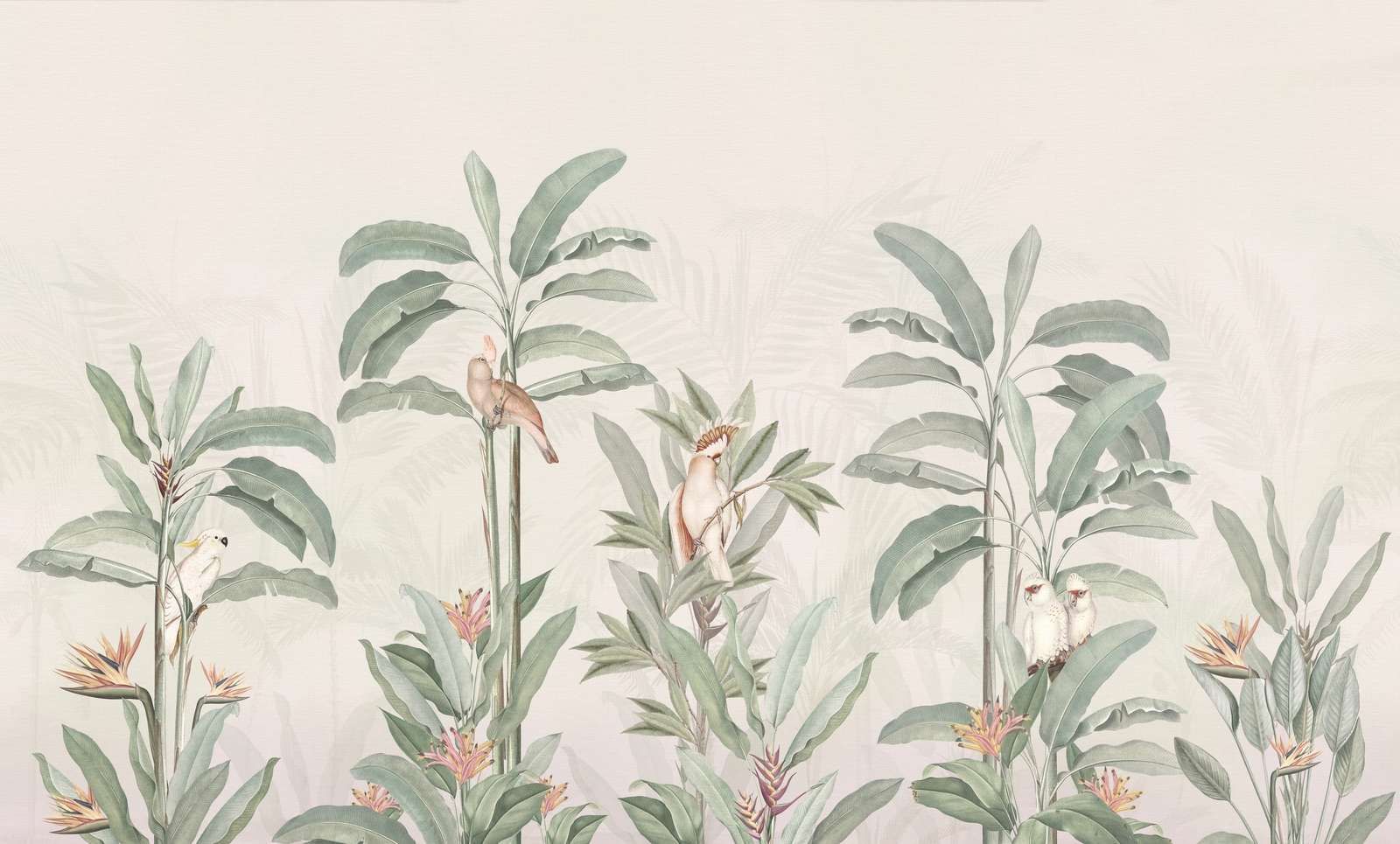 Vintage Jungle Landscape - pastelowy