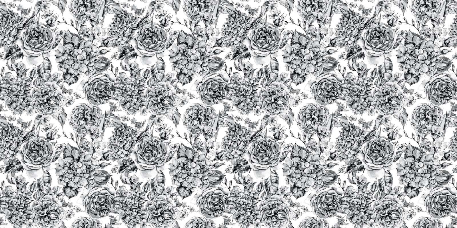 Czarno-Biały Ogród Kwiatowy