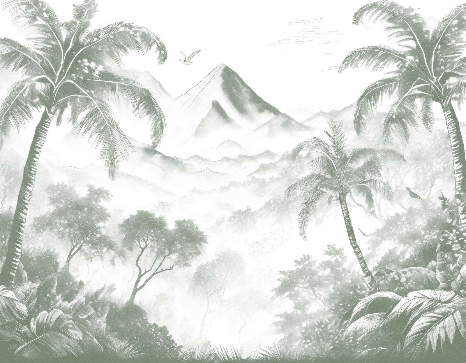 Świt na Wulkanicznej Wyspie, zielony