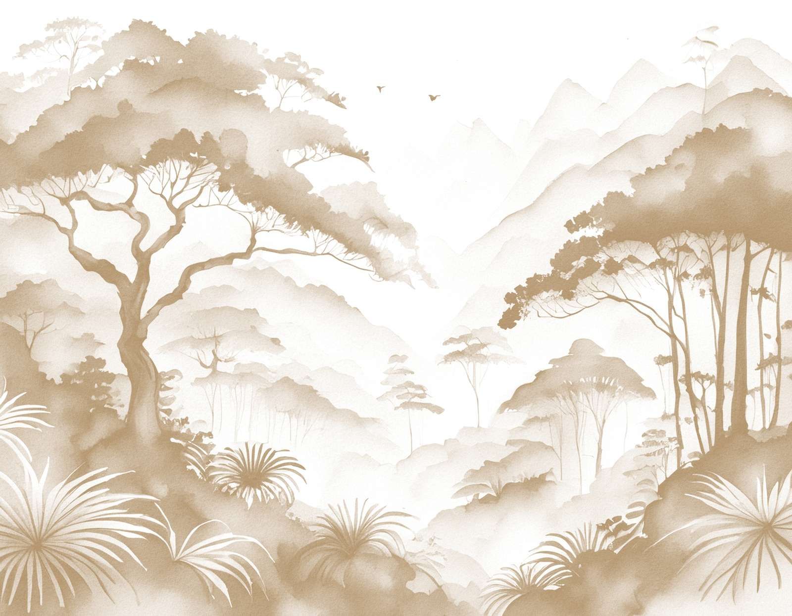 Mglista Dolina Górska, taupe