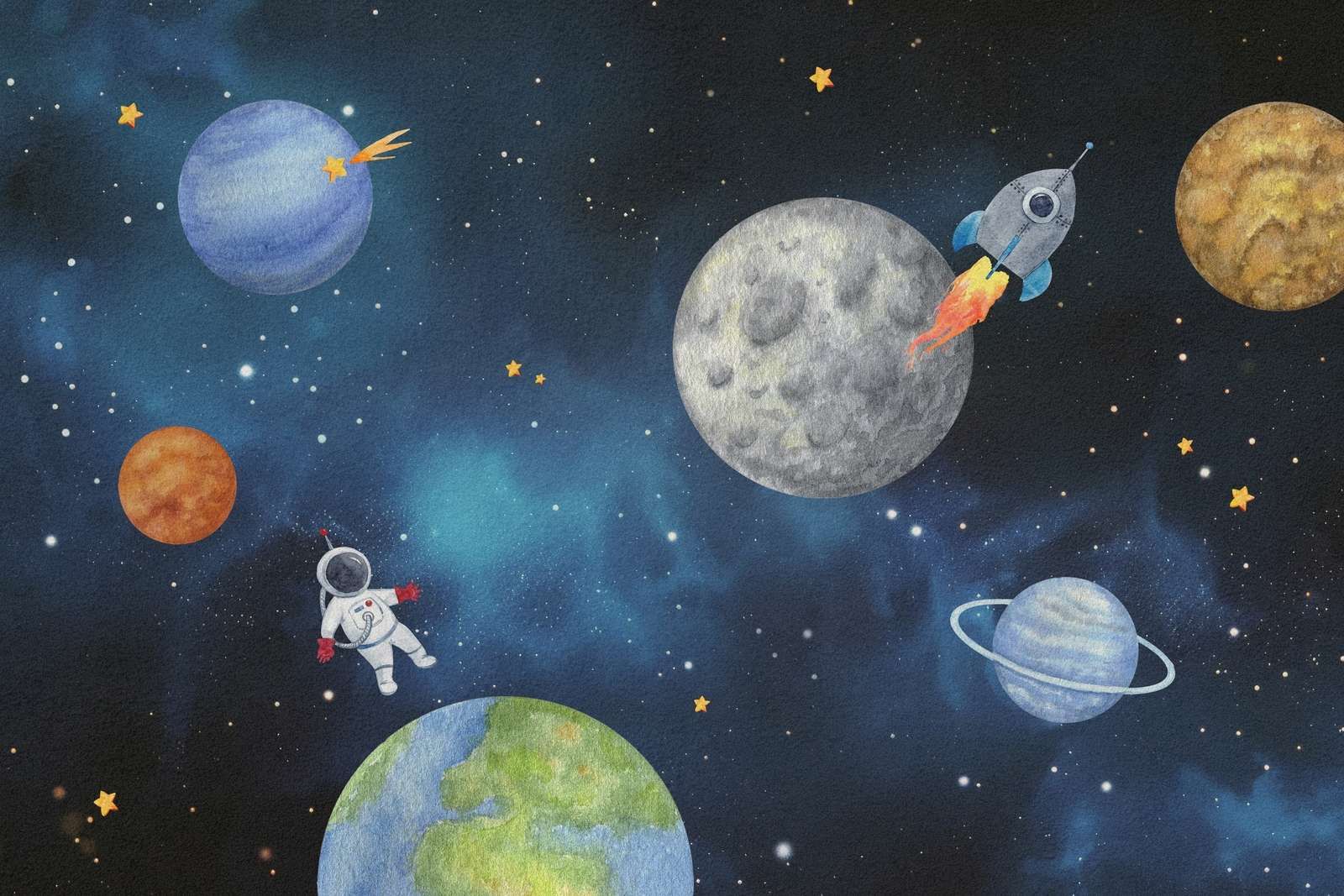 Gwiezdna Przygoda w Niebieskim Kolorze Nocy